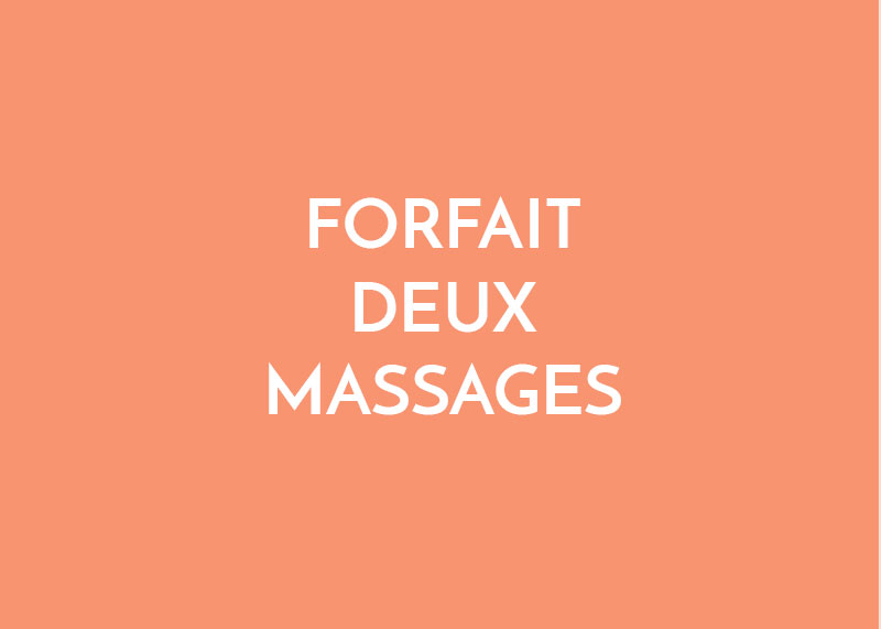 Forfait deux massages
